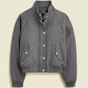J.Crew Flight Jacket Italian Wool Blend Size XL